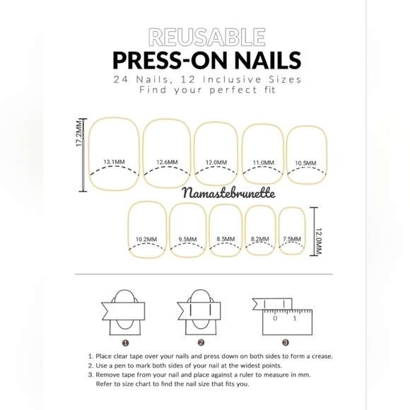 Nwt 48pcs French Manicure & Pedicure Premium Press On Nails - Picture 7 of 15